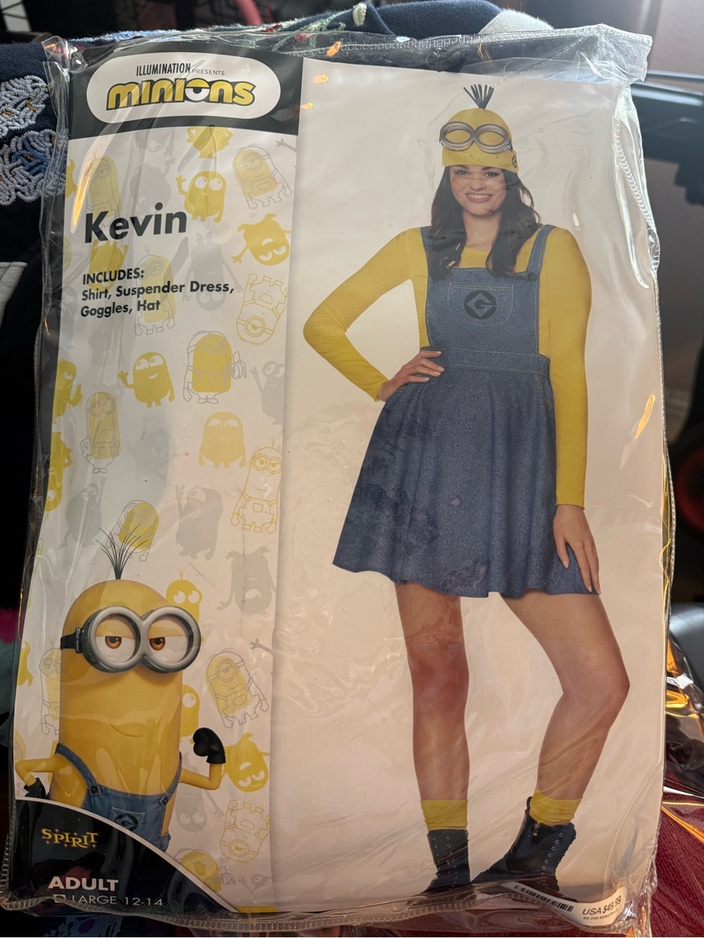 Spirit Minions Kevin Costume in Yellow and Blue